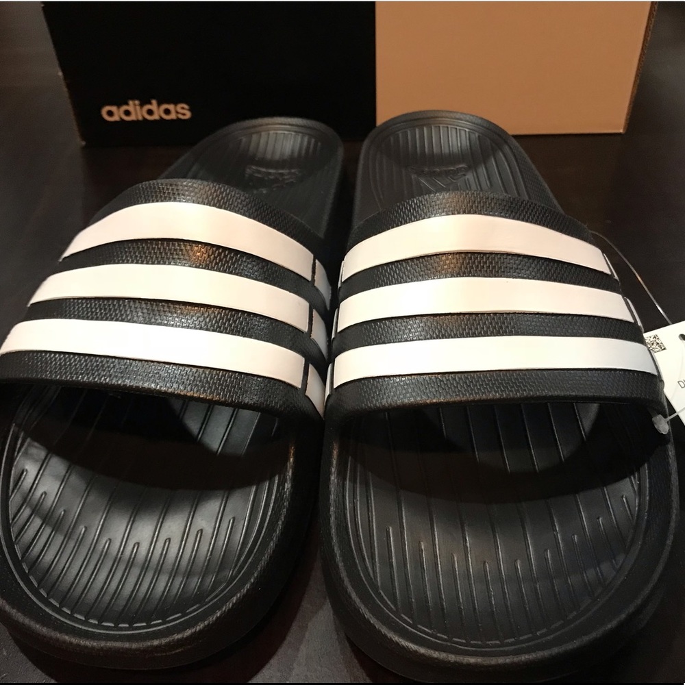Adidas Duramo Slides Men Sandals size 12 - Picture 6 of 8